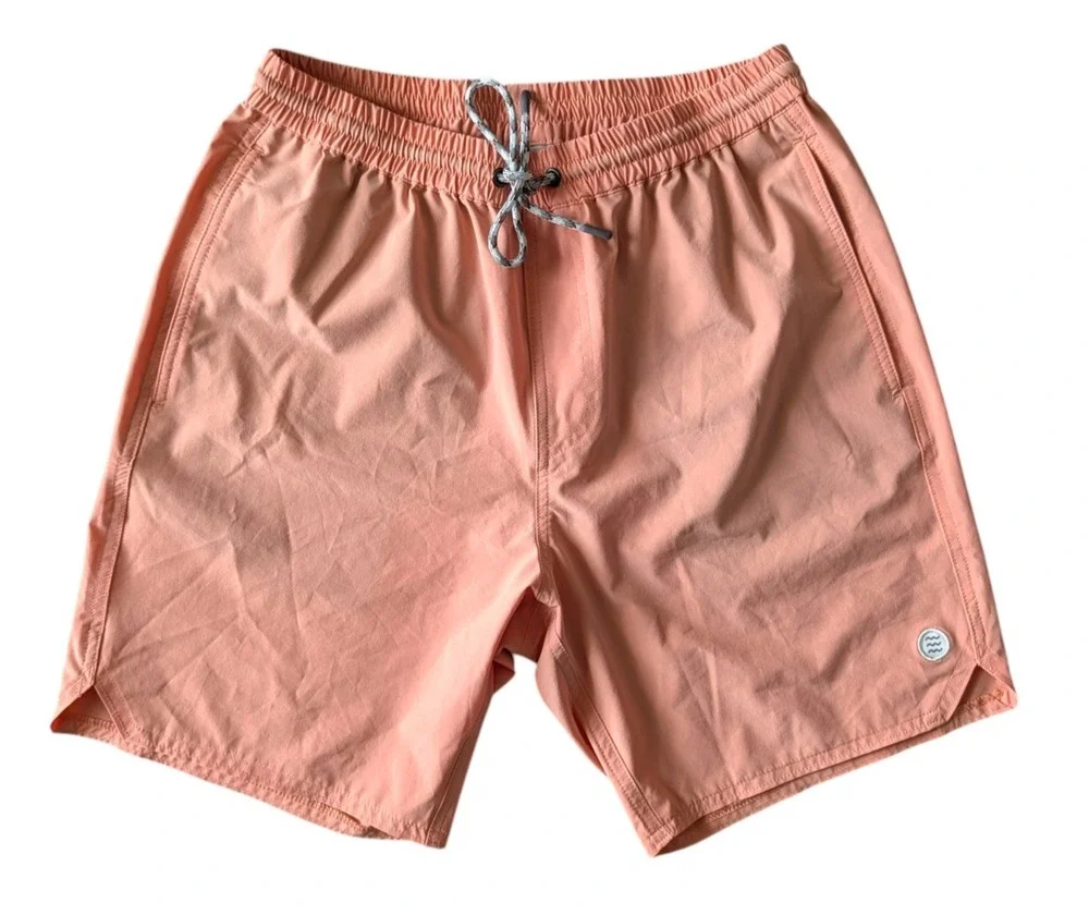 Free Fly Andros Swim Trunks in Dusty Orange Sz Small Fishing Swim Beach Unlined